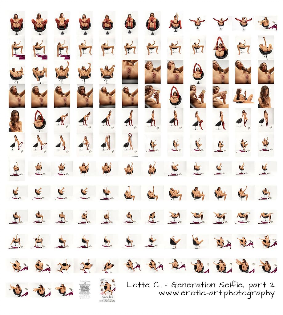 Lotte C., Gen Selfie, Contact Sheet 60, eARTfoto the art of Jay Gee