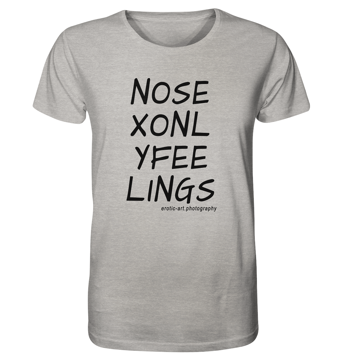 No Sex Only Feelings - Organic Shirt (meliert)