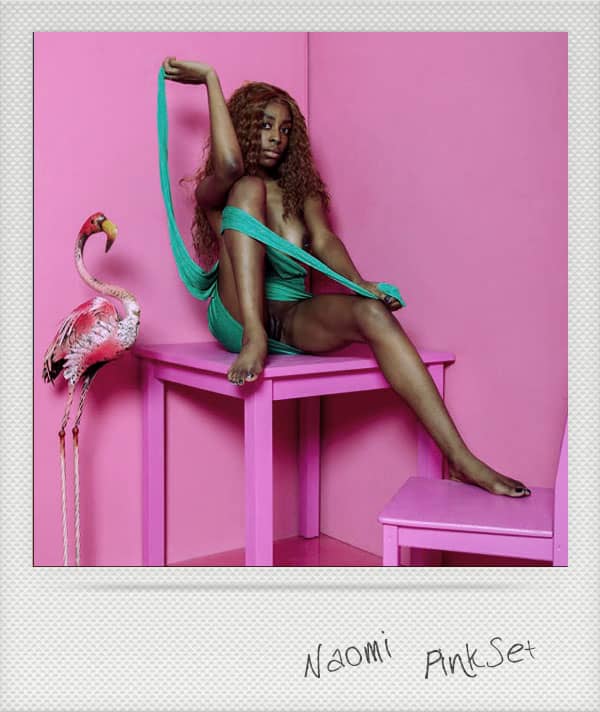 Naomi, Flamingo Bar, Polaroid, eARTfoto the art of Jay