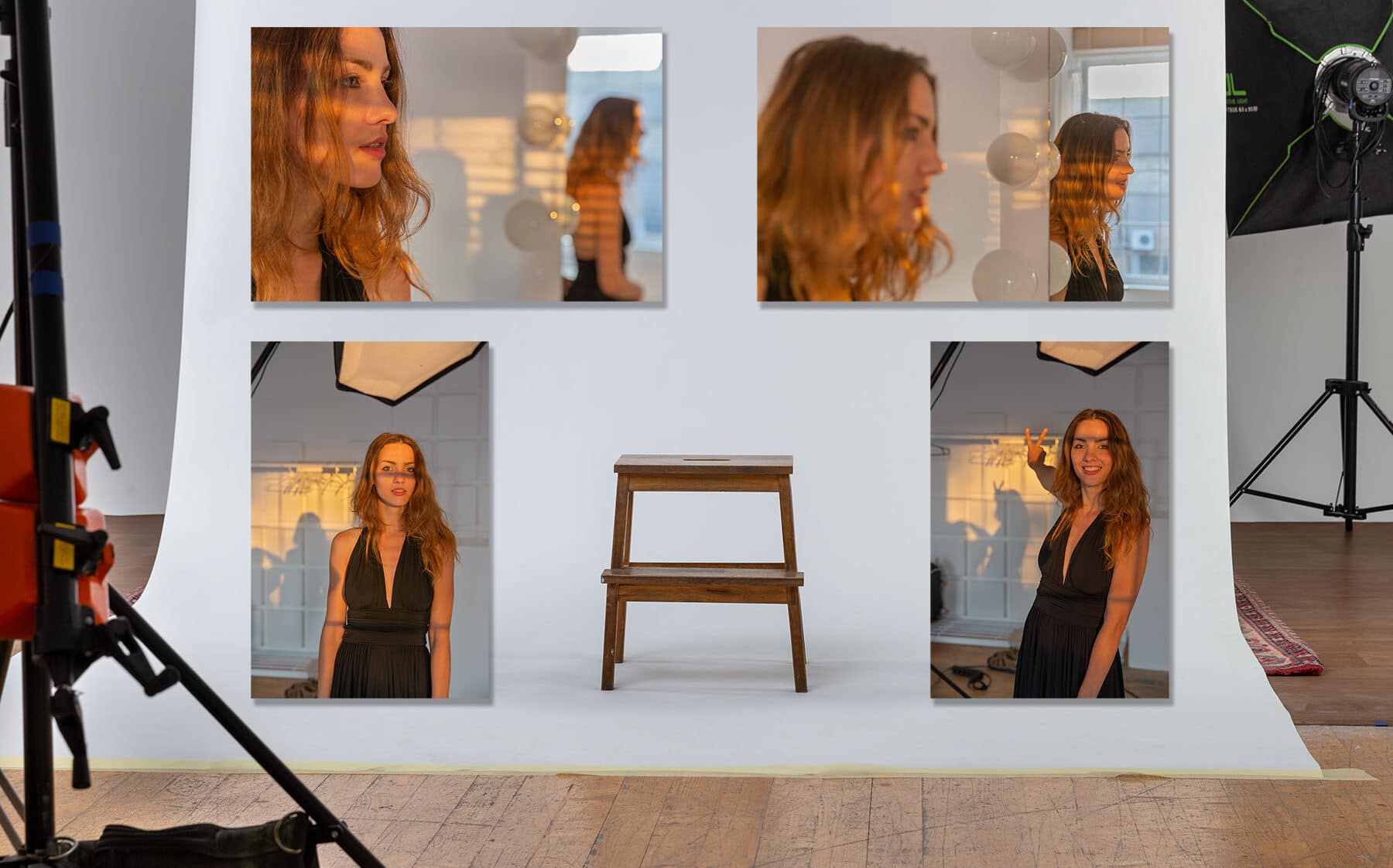 Natasha backstage, modeling on eARTfoto, the art of Jay Gee