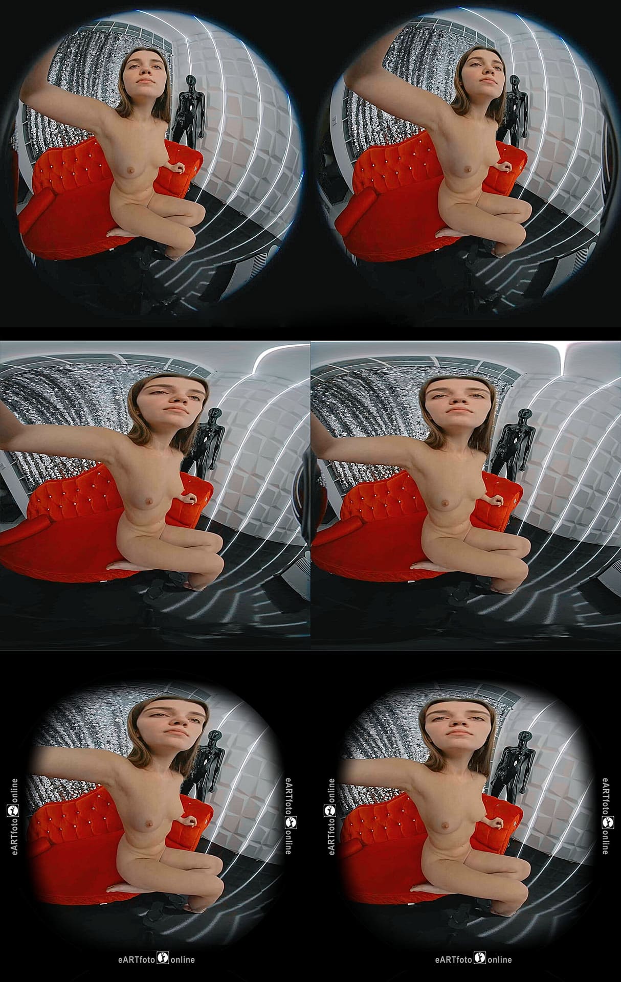 Andrea goes VR Virtual Reality on eARTfoto, Hired: Andrea. Artist: Jay Gee. Production: Erotic Art Photography EAP.