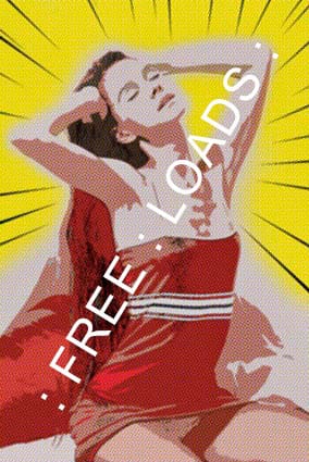 Leona Mia Freeloads Cartoon Pop-Art Poster